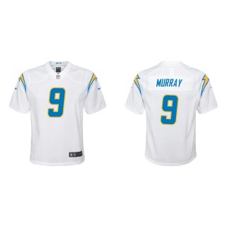 Youth Los Angeles Chargers Kenneth Murray #9 White Game Jersey