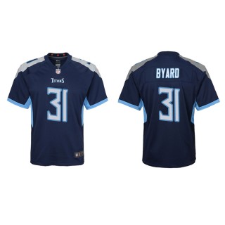 Youth Tennessee Titans Kevin Byard #31 Navy Game Jersey