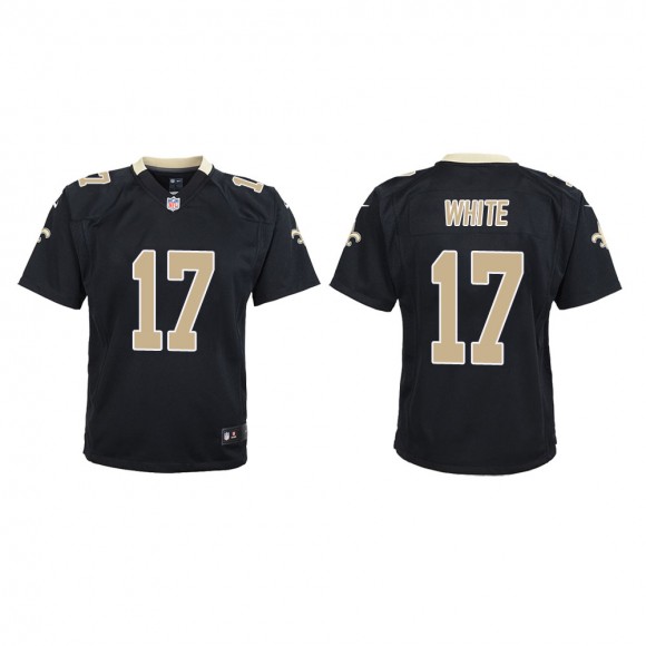 Youth New Orleans Saints Kevin White #17 Black Game Jersey