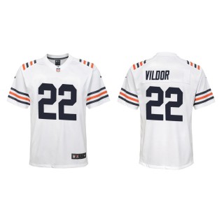 Youth Chicago Bears Kindle Vildor #22 White Classic Game Jersey