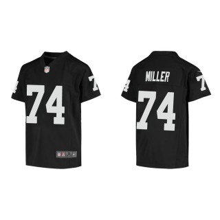 Youth Las Vegas Raiders Kolton Miller #74 Black Game Jersey