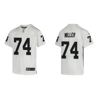 Youth Las Vegas Raiders Kolton Miller #74 White Game Jersey