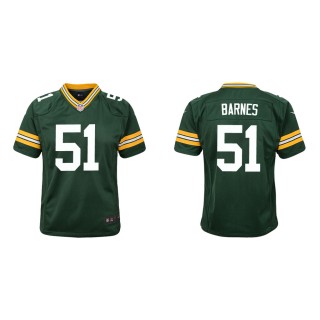 Youth Green Bay Packers Krys Barnes #51 Green Game Jersey