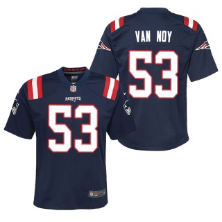 Youth New England Patriots Kyle Van Noy Navy Game Jersey