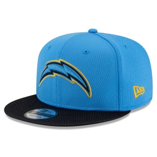 Youth Los Angeles Chargers Blue Black 2021 NFL Sideline Road 9FIFTY Snapback Hat