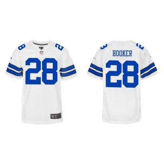 Youth Dallas Cowboys Malik Hooker #28 White Game Jersey