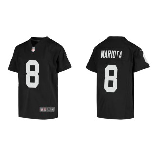 Youth Las Vegas Raiders Marcus Mariota #8 Black Game Jersey
