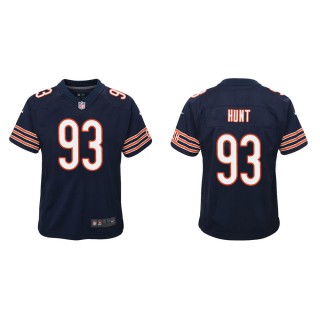 Youth Chicago Bears Margus Hunt #93 Navy Game Jersey
