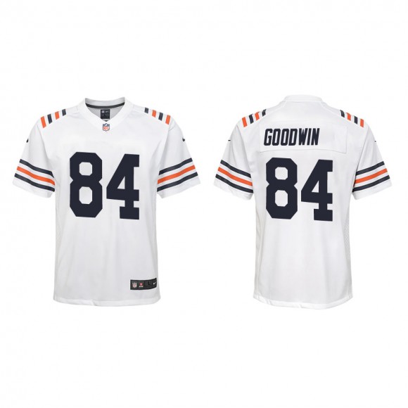 Youth Chicago Bears Marquise Goodwin #84 White Classic Game Jersey