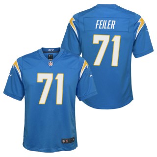Youth Los Angeles Chargers Matt Feiler Powder Blue Game Jersey