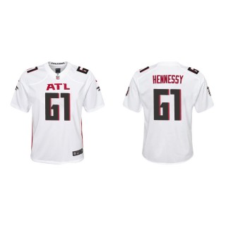 Youth Atlanta Falcons Matt Hennessy #61 White Game Jersey