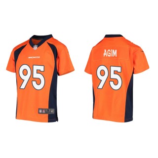 Youth Denver Broncos McTelvin Agim #95 Orange Game Jersey