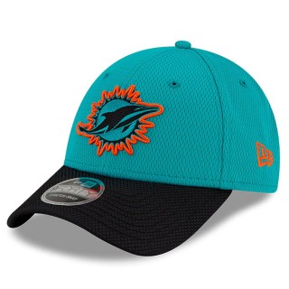Youth Miami Dolphins Aqua Black 2021 NFL Sideline Home 9FORTY Adjustable Hat