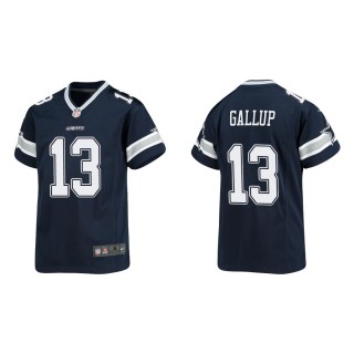 Youth Dallas Cowboys Michael Gallup #13 Navy Game Jersey