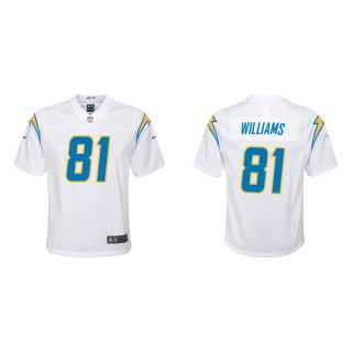 Youth Los Angeles Chargers Mike Williams #81 White Game Jersey