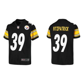 Youth Pittsburgh Steelers Minkah Fitzpatrick #39 Black Game Jersey
