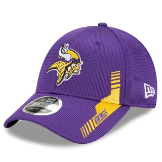 Youth Minnesota Vikings Purple 2021 NFL Sideline Home 9FORTY Adjustable Hat