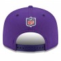 Youth Minnesota Vikings Purple Black 2021 NFL Sideline Road 9FIFTY Snapback Hat