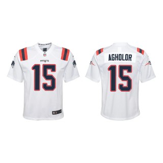 Youth New England Patriots Nelson Agholor #15 White Game Jersey