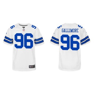 Youth Dallas Cowboys Neville Gallimore #96 White Game Jersey