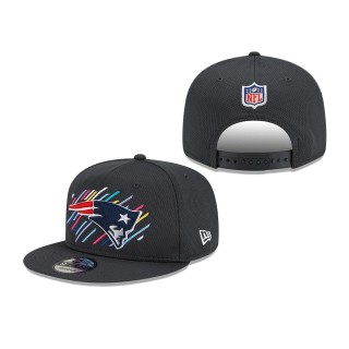 Youth Patriots Charcoal 2021 NFL Crucial Catch 9FIFTY Snapback Adjustable Hat