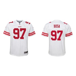 Youth San Francisco 49ers Nick Bosa #97 White Game Jersey