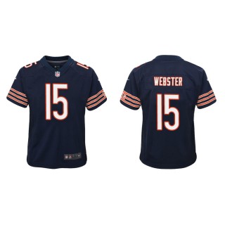 Youth Chicago Bears Nsimba Webster #15 Navy Game Jersey