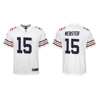 Youth Chicago Bears Nsimba Webster #15 White Classic Game Jersey