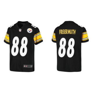 Youth Pittsburgh Steelers Pat Freiermuth #88 Black Game Jersey