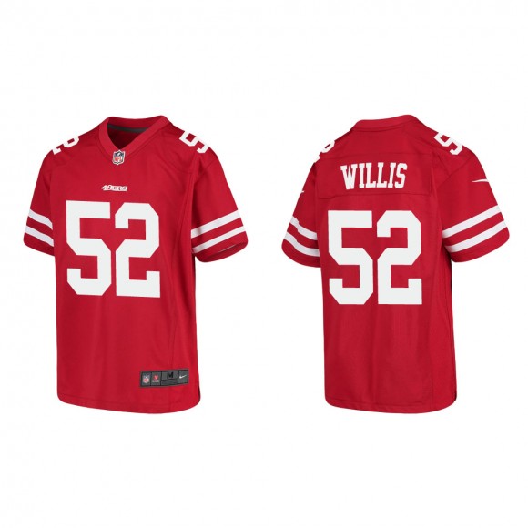 Youth San Francisco 49ers Patrick Willis #52 Red Game Jersey