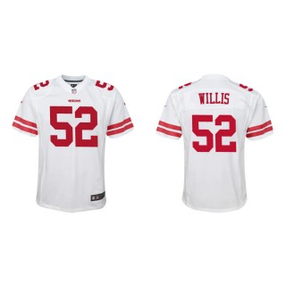 Youth San Francisco 49ers Patrick Willis #52 White Game Jersey