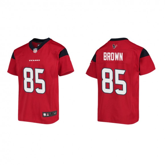 Youth Houston Texans Pharaoh Brown #85 Red Game Jersey