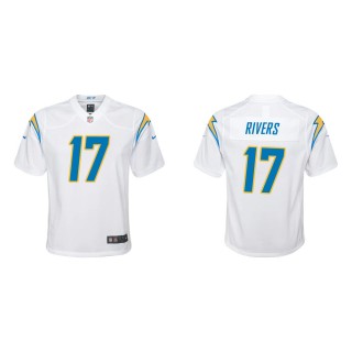Youth Los Angeles Chargers Philip Rivers #17 White Game Jersey