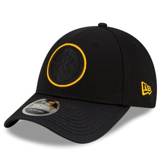 Youth Pittsburgh Steelers Black 2021 NFL Sideline 9FORTY Adjustable Hat