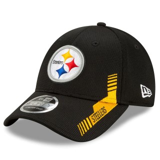 Youth Pittsburgh Steelers Black 2021 NFL Sideline Home 9FORTY Adjustable Hat