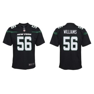 Youth New York Jets Quincy Williams #56 Black Game Jersey
