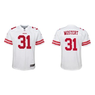 Youth San Francisco 49ers Raheem Mostert #31 White Game Jersey