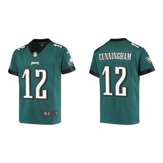Youth Philadelphia Eagles Randall Cunningham #12 Midnight Green Game Jersey
