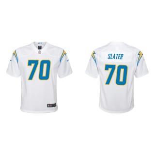 Youth Los Angeles Chargers Rashawn Slater #70 White Game Jersey