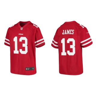 Youth San Francisco 49ers Richie James #13 Red Game Jersey
