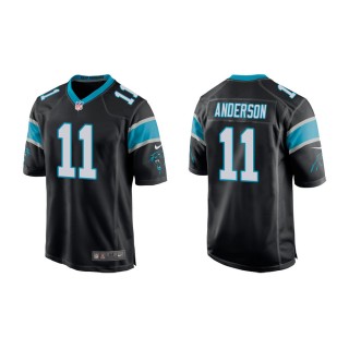 Youth Carolina Panthers Robby Anderson #11 Black Game Jersey