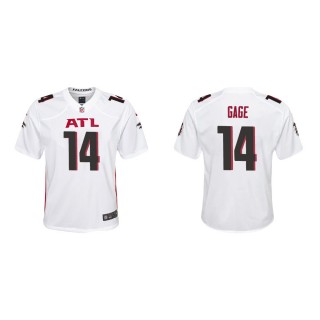 Youth Atlanta Falcons Russell Gage #14 White Game Jersey