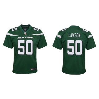 Youth New York Jets Shaq Lawson #50 Green Game Jersey