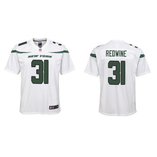 Youth New York Jets Sheldrick Redwine #31 White Game Jersey