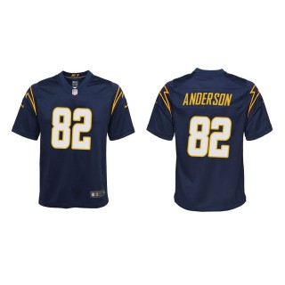 Youth Los Angeles Chargers Stephen Anderson #82 Navy Game Jersey