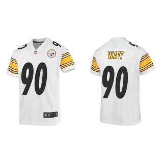 Youth Pittsburgh Steelers T.J. Watt #90 White Game Jersey