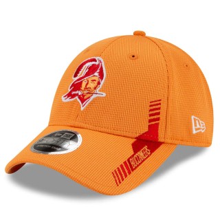 Youth Tampa Bay Buccaneers Orange 2021 NFL Sideline Home 9FORTY Adjustable Hat