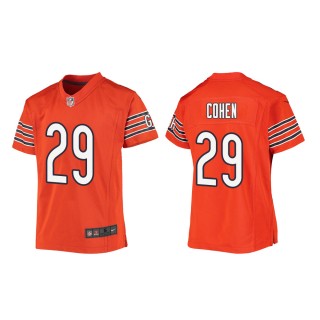 Youth Chicago Bears Tarik Cohen #29 Orange Game Jersey