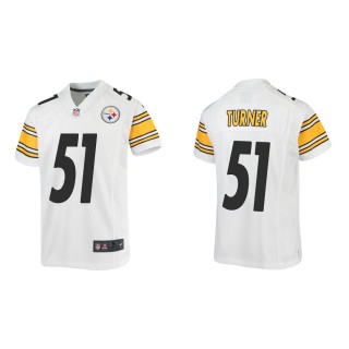 Youth Pittsburgh Steelers Trai Turner #51 White Game Jersey