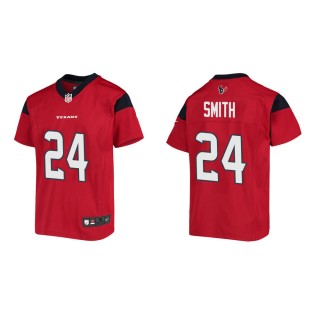 Youth Houston Texans Tremon Smith #24 Red Game Jersey